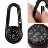 3 in 1 Double Sided Mini Compass Carabiner Thermometer